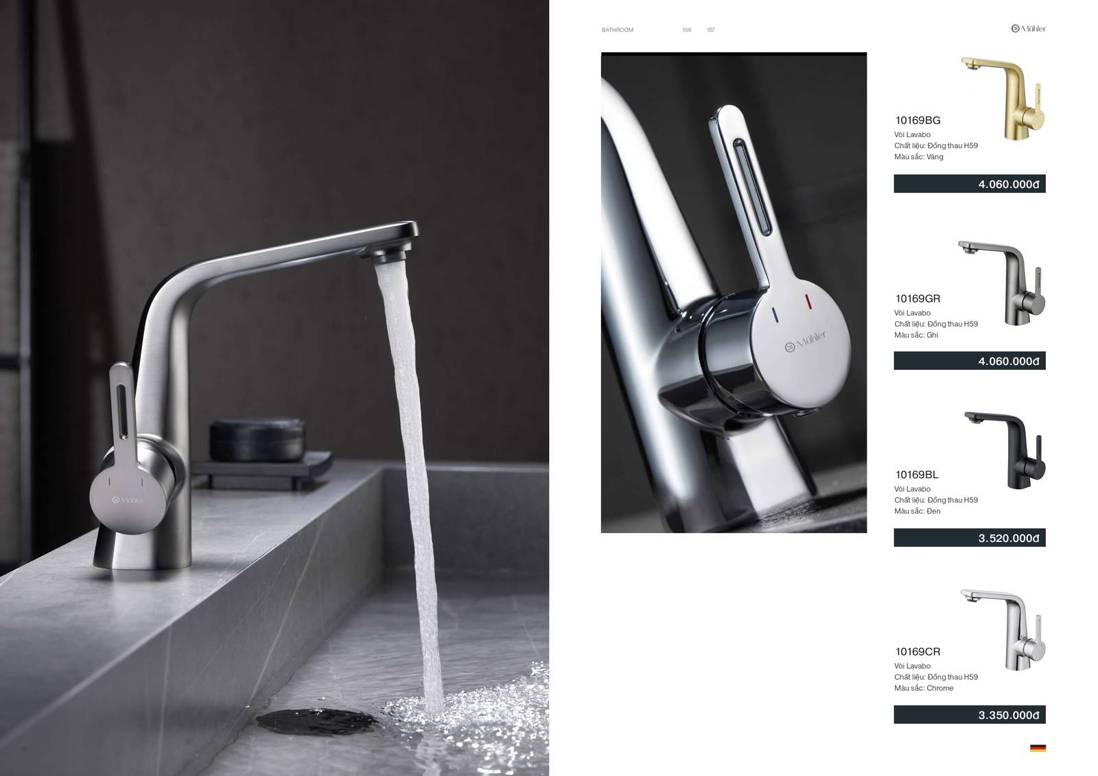 Thiết bị vệ sinh MUHLER Catalogue và Bảng giá mới nhất /Page 79